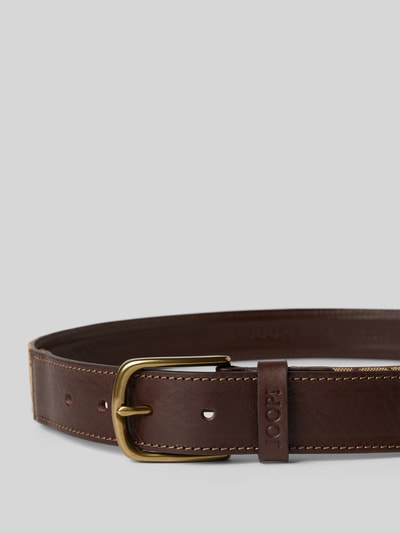 JOOP! Collection Riem met logomotief en doornsluiting Middenbruin - 2