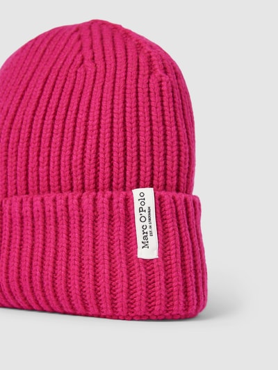 Marc O'Polo Beanie mit Label-Patch Pink 2