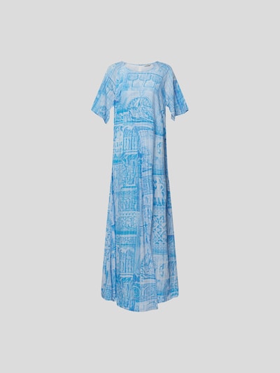 Holzweiler Maxikleid mit Allover-Muster Hellblau 2