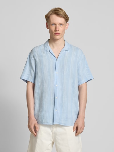 Jack & Jones Relaxed Fit Freizeithemd mit Umlegekragen Hellblau 4