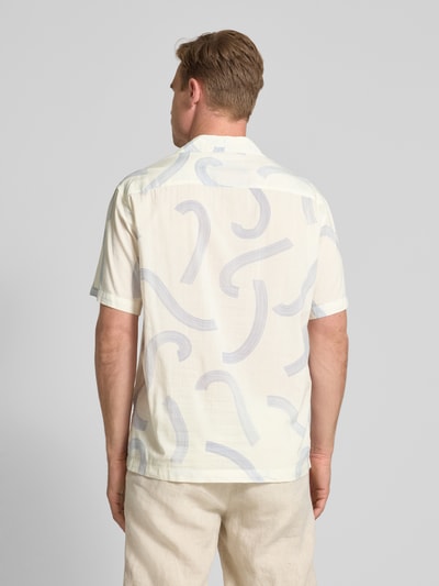 SELECTED HOMME Relaxed fit vrijetijdsoverhemd van een mix van katoen en modal Offwhite - 5