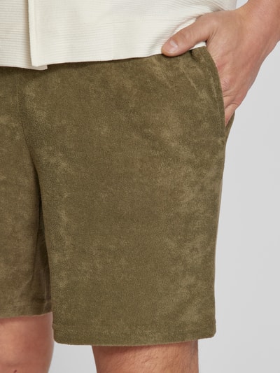 Christian Berg Men Sweatshorts mit Eingrifftaschen Khaki 3