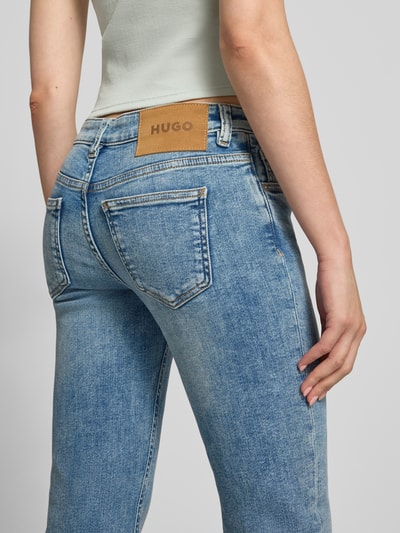 HUGO Blue bootcut jeans van katoenmix in 5-pocketmodel Jeansblauw - 3