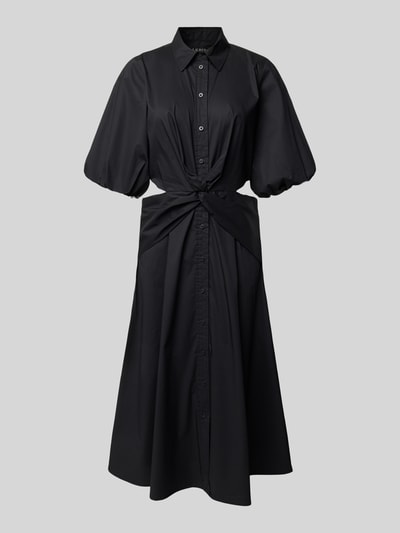 Lauren Ralph Lauren Overhemdjurk met cut-outs, model 'NALDA' Zwart - 2