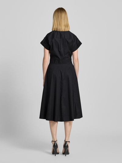 Lauren Ralph Lauren Sukienka midi z kołnierzykiem koszulowym Czarny 5