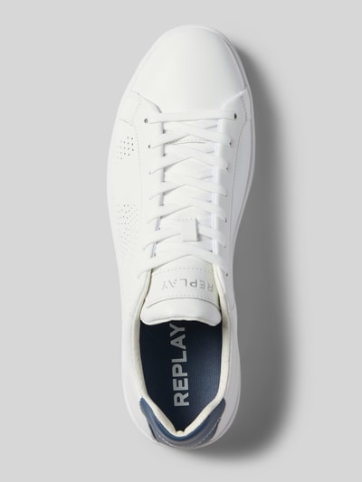 Replay Leren sneakers met label in reliëf, model 'POLYS STUDIO' Wit - 3