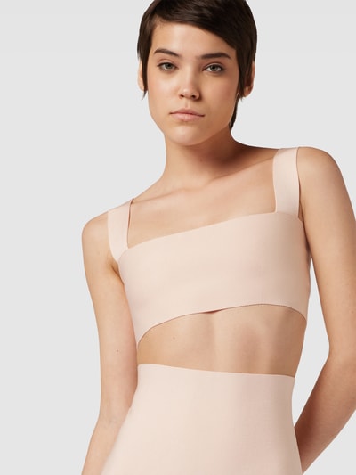 Victoria Beckham Crop Top aus Viskose-Mix Apricot 3