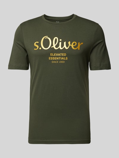 s.Oliver RED LABEL T-Shirt mit Rundhalsausschnitt Khaki 2