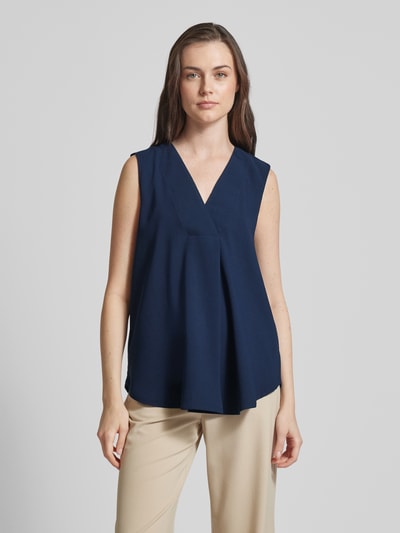 Esprit Bluse mit V-Ausschnitt Marine 4