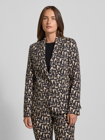 Milano Italy Slim fit blazer met reverskraag Grafiet - 4