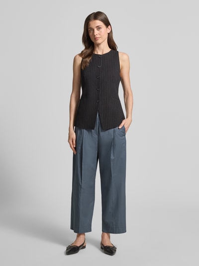 Luisa Cerano Caprihose mit Gesäßtasche Dunkelblau 1
