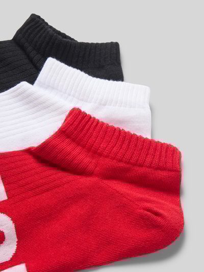 Diesel Sneakersokken met labeldetail in een set van 3 paar Rood - 2