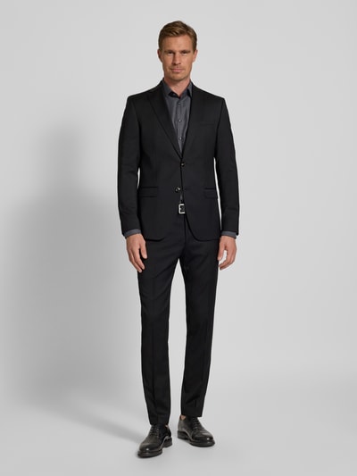 DIGEL Marynarka o kroju slim fit zapinana na dwa guziki model ‘Alesso’ Czarny 1