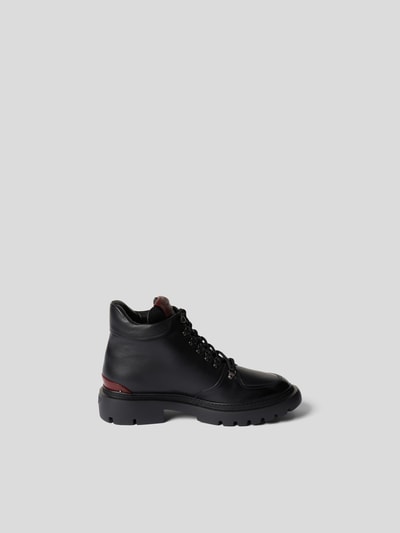 Bally Schnürboots mit Kontrastbesatz Schwarz 4