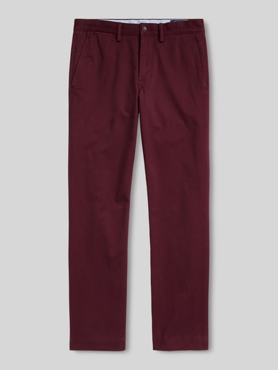 Produktfoto, Gerade Hose aus Baumwoll-Mix von Polo Ralph Lauren, Herren Gerade Hose, bordeauxrot, glatte Textur