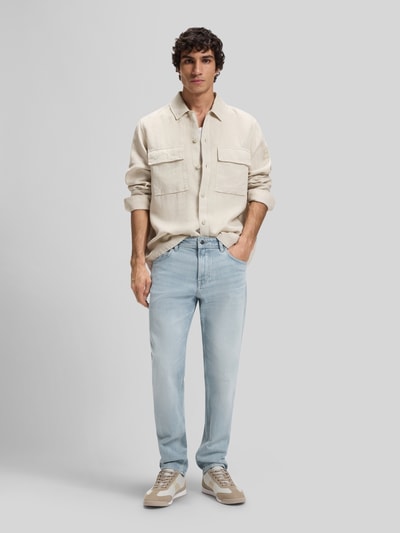 BOSS Orange Jeans o kroju regular fit z mieszanki bawełny model 'REMAINE' Jasnoniebieski 1