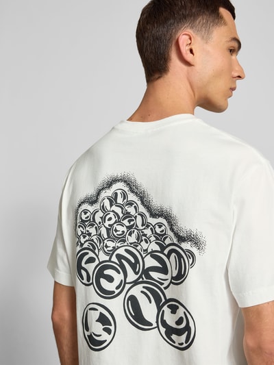 Kenzo Regular Fit T-Shirt mit Logo-Print Offwhite 3