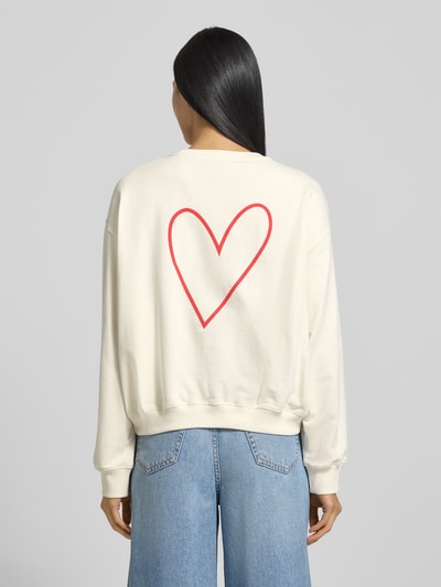 LOLLYS LAUNDRY Bluza z nadrukiem z logo model ‘Sydney’ Czerwony 5