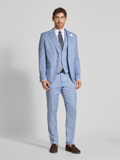 MCNEAL Slim Fit Anzugsakko mit Knopfleiste Blau 1