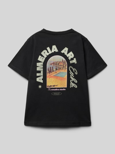 Jack & Jones T-Shirt mit Label-Print Modell 'ALMERIA' Black 3