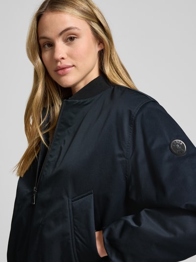 Amber & June Jas met opstaande kraag Marineblauw - 3