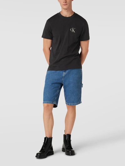 Calvin Klein Jeans T-Shirt mit Label-Details Modell 'HIGH SHINE' Black 1