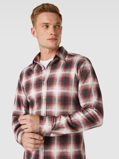 JOOP! JEANS Koszula casualowa ze wzorem w kratkę model ‘Hanson’ Ciemnoczerwony 3