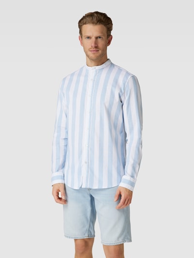 MCNEAL Tailored Fit Freizeithemd mit Streifenmuster Weiß 4