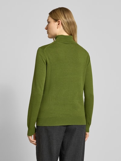 Tom Tailor Regular fit coltrui van een mix van katoen en viscose Groen - 5
