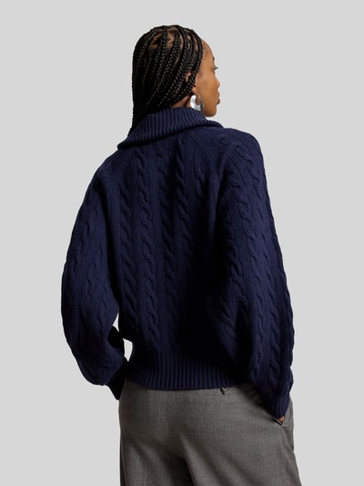 Polo Ralph Lauren Kardigan rozpinany o kroju relaxed fit z mieszanki wełny i kaszmiru Granatowy 5
