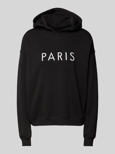 Gina Tricot Oversized Hoodie mit Statement-Print Black 1