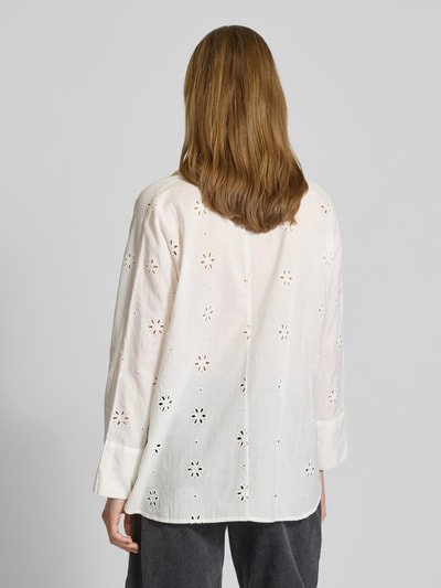 Only Bluzka koszulowa o kroju body fit z czystej bawełny model ‘NEW LINA GRACE’ Biały 5