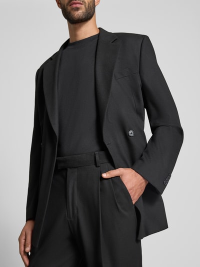 MCNEAL Regular fit pantalon met viscose en persplooien Zwart - 3