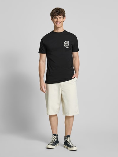 SANTA CRUZ T-Shirt mit Label-Print Black 1