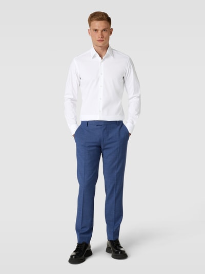 BOSS Slim fit zakelijk overhemd met kentkraag, model 'Joe' Wit - 1