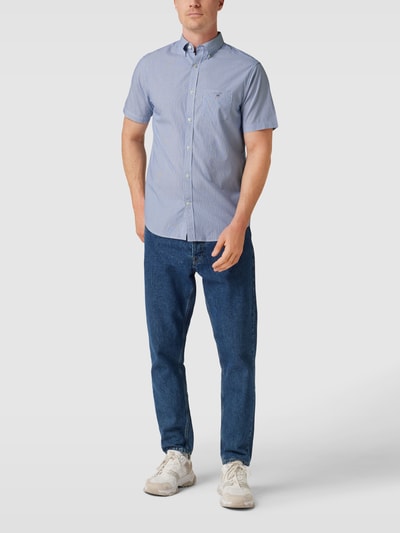 Gant Regular fit vrijetijdsoverhemd met streepmotief Koningsblauw - 1