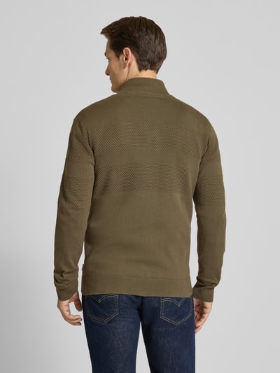 Lindbergh Cardigan met opstaande kraag en ritssluiting Leem - 5