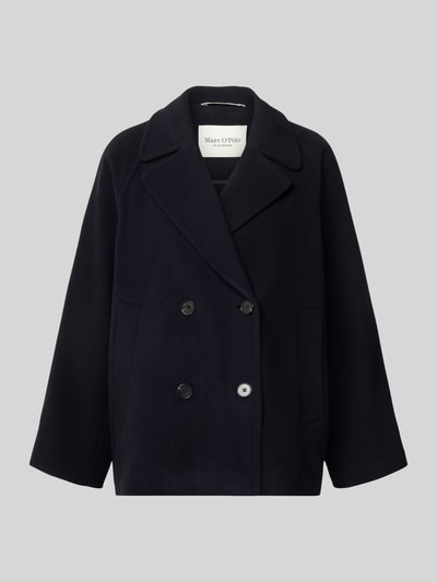 Marc O'Polo Regular Fit Wolljacke mit doppelreihiger Knopfleiste Marine 2
