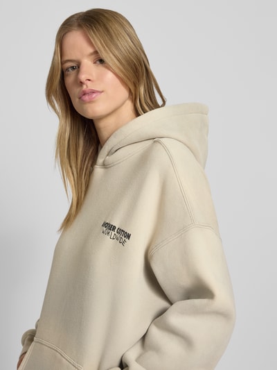 ANOTHER COTTON LAB Oversized Hoodie mit Kapuze Hellgrau 3