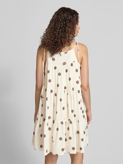 Gina Tricot Minikleid im Stufen-Look Modell 'Flowy' Offwhite Melange 5
