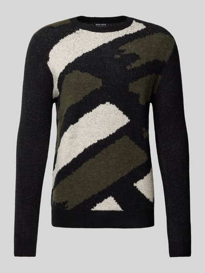 Antony Morato Gebreide pullover met ronde hals Zwart - 2