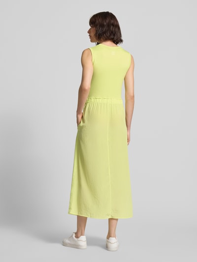 Marc Cain Maxikleid mit Kordelzug an der Taille Neon Gelb 5