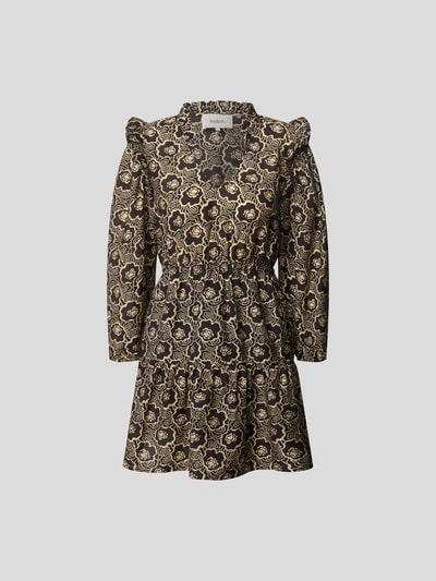 Ba&sh Minikleid mit Allover-Muster Schwarz 2