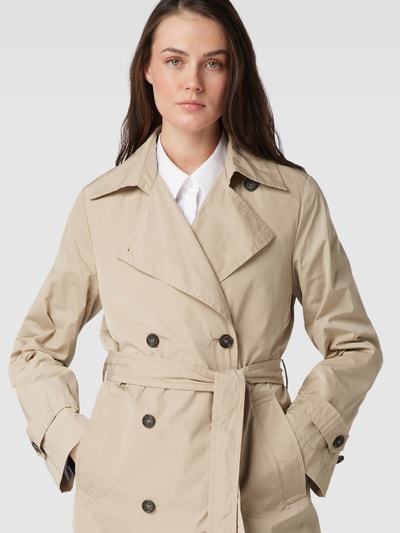 Marc O'Polo Trenchcoat met platte kraag Zand - 3