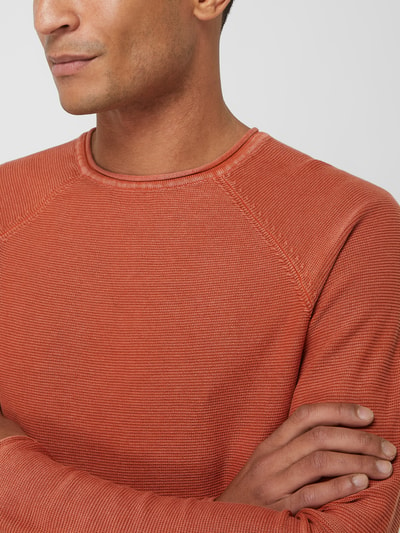 Only & Sons Pullover van katoen, model 'Dextor' Oranje - 3