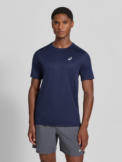 ASICS T-shirt met logoprint model 'CORE' Donkerblauw - 4