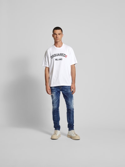 Dsquared2 T-Shirt mit Label-Print Weiss 1