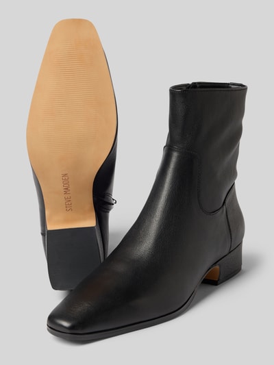 Steve Madden Laarsjes van echt leer, model 'Dusty' Zwart - 4