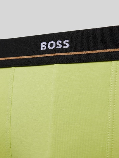 BOSS Boxershort met elastische band met label in een set van 5 stuks Olijfgroen - 2