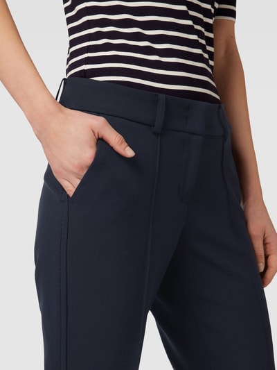 Cambio Stoffen broek met persplooien, model 'FARAH' Marineblauw - 3